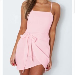 WHITE FOX BOUTIQUE PINK TIE DRESS